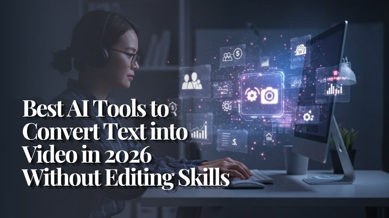 Best AI Tools to Convert Text into Video in 2026 Without Editing Skills