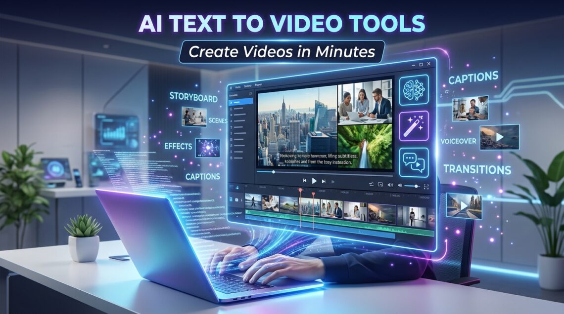Best AI Tools to Convert Text into Video in 2026 Without Editing Skills